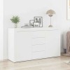 Bufet Alb Alb Lemn 120 x 36 x 69 cm Depozitare Bufet Alb