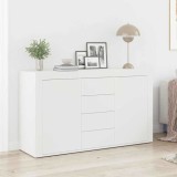 Bufet Alb Alb Lemn 120 x 36 x 69 cm Depozitare Bufet Alb