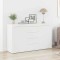 vidaXL Bufet cu sertar Alb 120 x 36 x 69 cm Lemn compozit 3333856