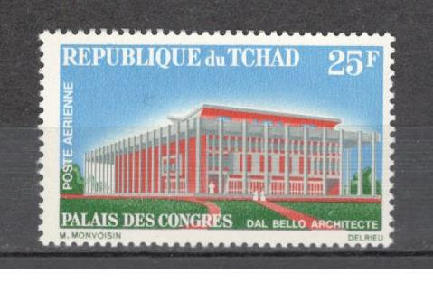 Ciad.1967 Posta aeriana-Palatul Congreselor DC.16