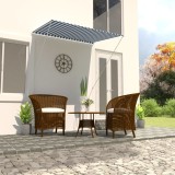 Cumpara ieftin Gossi copertina retractabila, albastru si alb, 150 x 150 cm