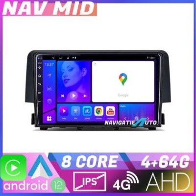Navigatie Honda Civic 2016 2020 EDOTEC-LITE Android Ecran 720P Octa Core 4 64 Carplay CarStore Technology foto