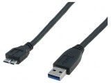Cablu USB 3.0 A la Micro B 1m Negru, Digitus