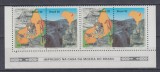 BRAZILIA 1992 FAUNA DIN PARCUL NATIONAL-PATRIMONIUL CULTURAL STRAIF 2 SERII MNH, Nestampilat