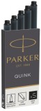Set 5 rezerve stilou - Parker Quink (Black) | Parker