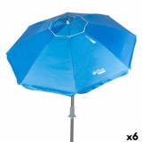 Umbrelă Aktive Albastru 200 x 205 x 200 cm (6 Unități)