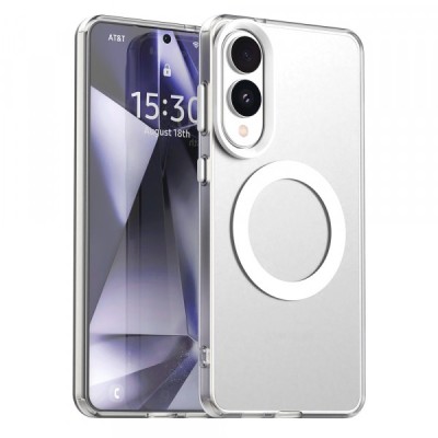 Husa MagSafe pentru Samsung Galaxy S25 Edge S937, Techsuit, CandyCase, Alba foto