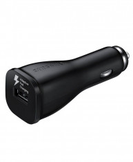 Incarcator auto Samsung EP-LN915U Adaptive Fast Charge 2A, fara cablu, Negru foto