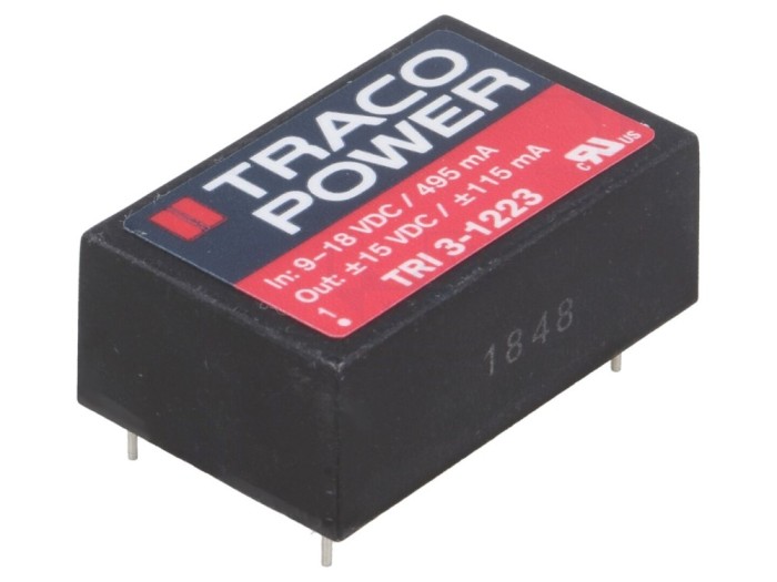 Convertor DC/DC 3.5W 15V/-15V