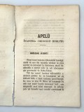 Ion G. Valentineanu Apelu inaintea opiniuni publice proces de presa 1859 carte romaneasca istoric juridic document epoca