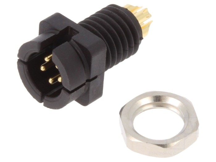 Conector circular 5 pini, 60V, 3A