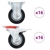 vidaXL Roți, 32 buc., 100 mm 278045