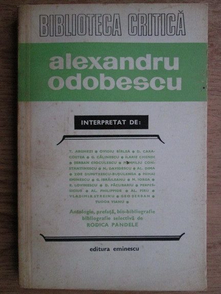 Rodica Pandele ( antol. ) - Alexandru Odobescu interpretat de...