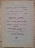 Aplicarea metodei A. Baudouin si J. Lewin pentru dozarea lactozei/ 1930, Alta editura