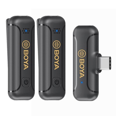 Lavaliera wireless dubla Boya BY-WM3T2-U2, Sistem cu mufa USB-C foto