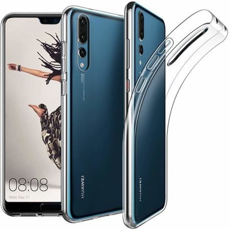 Husa pentru Huawei P20, GloMax Perfect Fit, Transparent