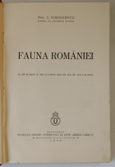 FAUNA ROMANIEI de I. SIMIONESCU , 1938