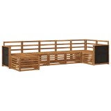 vidaXL Set canapea sectională 6 pcs natural Lemn Solid de Acacia 3384610