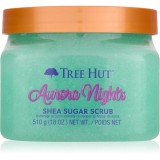 Tree Hut Shea Sugar Scrub Aurora Nights exfoliant din zahar unt de shea 510 g