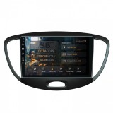 Navigatie Hyundai I10 (2007-2013) 6GB RAM Android 13 Octacore Slot Sim 4G DSP GPS Wi-FI Carplay Android Auto USB Bluetooth Waze Touchscreen 9 Inch