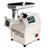 Masina de tocat carne din inox, Detoolz, 350W, 60 kg/h, cutit inox + 2 site ( 5 si 8 mm )