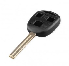 Carcasa cheie Topautochei&reg; pentru Toyota Camry Rav4 Corolla Yaris Land Cruiser Lexus RX300 ES300 LS400 GX, lamela 46mm, 3 butoane