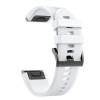 Curea silicon compatibila Garmin Forerunner 265, Alb