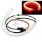 Lumini Lampi spate Rosii cu semnalizare secventiala tip Neon Flexibil 60 cm DRL-60AG-FLOW-RED