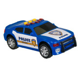 Masina de politie cu lumina si sunet, 16 cm, Albastru, ATU-088895