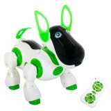 Robot de jucarie Caine cu telecomada , cu 5 activitati educative , muzica , lumini , merge , isi misca coada , ATS