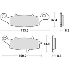 Placute frana EBC FA229 / MCB682 Cod Produs: MX_NEW 7378755MA