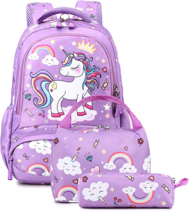 Wadalh rucsac pentru copii unicorn rucsac școală elementară fată rucsac