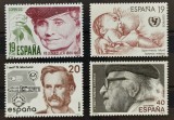 BC61, Spania 1980 si 1987, lot 4 serii personalitati