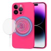 Husa silicon iPhone 14 Pro Max Techsuit SoftFlex MagSafe, fucsia