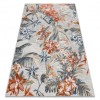Covor Structural BOTANIC 65262 Flori, tesut plat pe balcon, terasa - gri, 117x170 cm