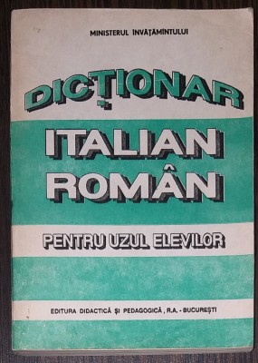 DICTIONAR ITALIAN ROMAN foto