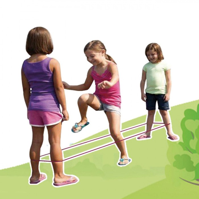 Coardă Sărit Elastice, Skippy Dance Rope, Lungime 3m, Mov