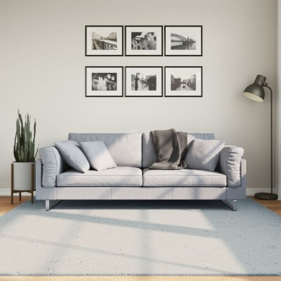 vidaXL Covor HUARTE, fir scurt, moale și lavabil, albastru, 200x200 cm foto