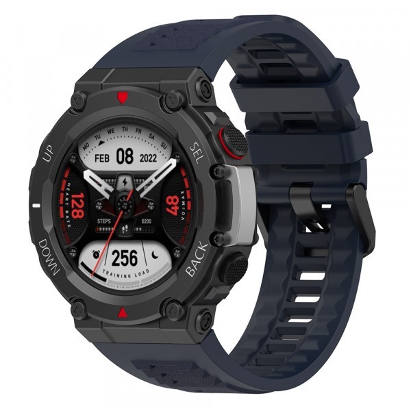 Curea Techsuit W067 pentru Amazfit T-Rex 2, Bleumarin