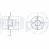 DELPHI BG9021RS Disc frana