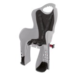 Scaun Bicicleta Copii Spate Gri-Negru, max 22kg, Centura Reglabila, Montare Inclusa, Omologat TUV EN14344