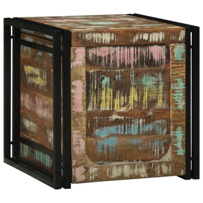 vidaXL Cufere de Depozitare 50 x 50 x 50 cm Lemn masiv recuperat 4016743 foto