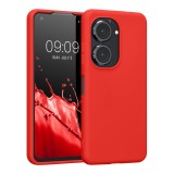 Husa Kwmobile pentru Asus Zenfone 9, Silicon, Rosu, 59449.09