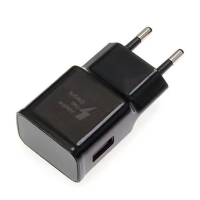 Incarcator Retea pentru Samsung S6/S8, Flippy, Incarcator USB-A Universal de 2.4A pentru Telefoan Samsung, Power Delivery 15W, Negru lucios foto