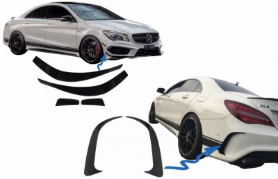 Prelungiri Bara Fata Extensii Bara Spate MERCEDES CLA W117 C117 X117 (2013-2016) CLA45 Design Performance AutoTuning foto