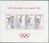 Monaco 1984 - Sport J.O.Los Angeles,bloc neuzat,perfecta stare(z)