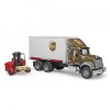 Bruder - Camion Ups Mack Granite Cu Stivuitor