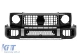 Kit de bara frontala crom tip W465 potrivit pentru Mercedes G-Class W464 dupa 2018 cu PDC, grila, inele pentru faruri, extensii pentru aripi. Performa