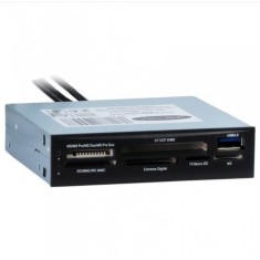 Card Reader NOU, USB 2.0 3.5" (43-in-1) + Port USB 2.0 Suplimentar