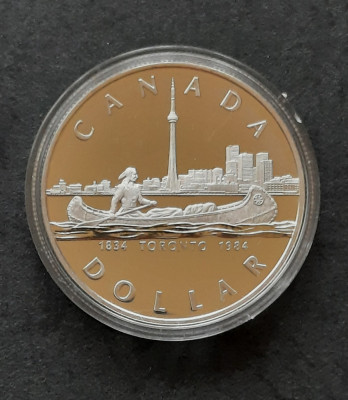1 Dollar &amp;quot;Toronto&amp;quot; 1984, Canada - Proof, G 4129 foto